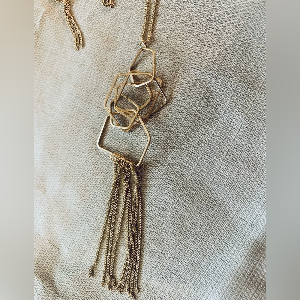 Long Gold Necklace NWOT